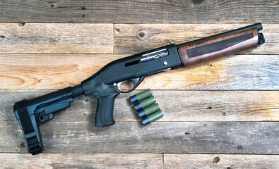Home Security Firearm Shotgun.