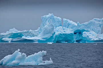 Icebergs in Disko Bay, Ilulissat, West Greenland