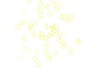 Light Yellow vector template with math simbols.