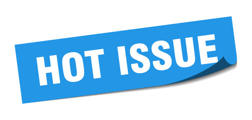 hot issue sticker. hot issue square isolated sign. hot issue label