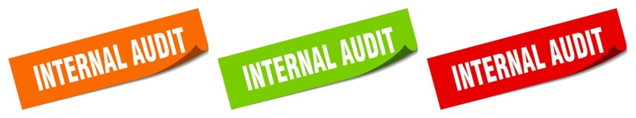 internal audit sticker. internal audit square isolated sign. internal audit label