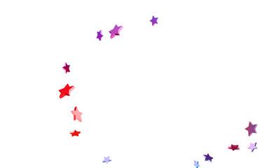 Abstract confetti flying star.