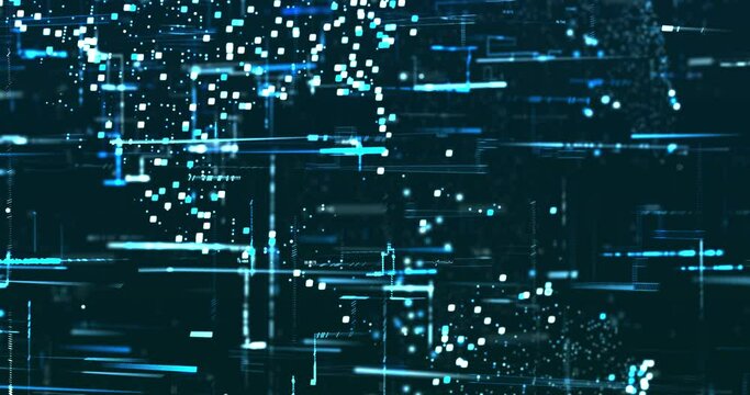 Abstract digital network data background, 3D rendering