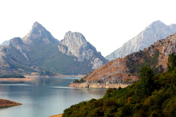 Obraz premium mountains of picos de europa in northern Spain region of Asturias, Cantabria ans Castilla y Leon
