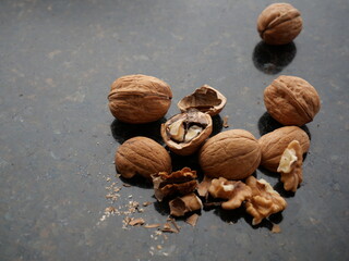 walnuts and nutcracker