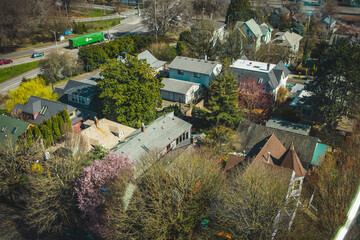 Fototapeta premium Portland Houses, Oregon, Winter
