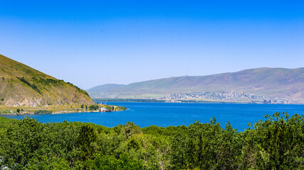 Fototapeta na wymiar It's Lake Sevan, Armenia