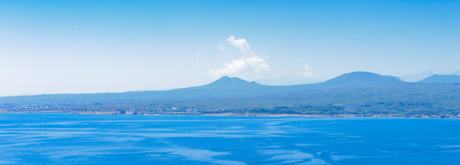 It's Lake Sevan, the largest lake in Armenia and the Caucasus region.