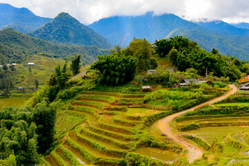 It's Beautiful landscape of the mountains in Vietnam