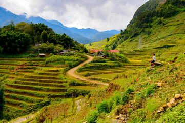 It's Beautiful landscape of the mountains in Vietnam