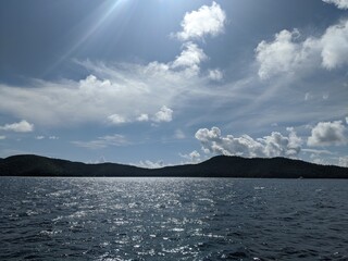 clouds over the sea