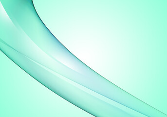 Abstract background waves. White and aquamarine abstract background