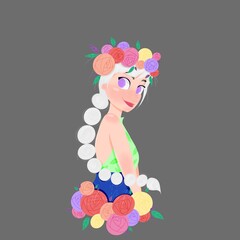 Flores de colores