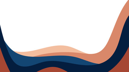 Abstract colorful background of color waves. Template for flyer, cover or banner