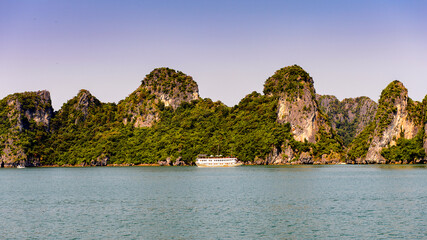 Fototapeta na wymiar It's Halong bay, Vietnam. UNESCO World Heritage