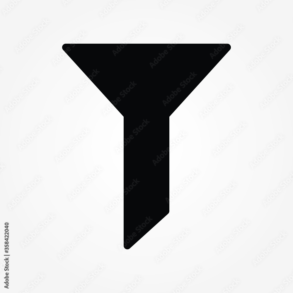 Poster filter icon in trendy flat style isolated on background. filter iconn page symbol for your web site 