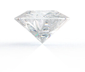 3d render gemstone. Diamond jewel on background.