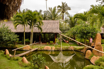 It's Village the Song Nuoc Mien Tay, one of the islands of the Mekong Delta in Southern Vietnam