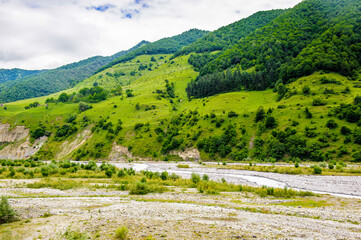 Fototapeta na wymiar It's Beautiful landscape of the mountains of Georgia