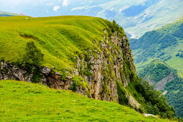 Fototapeta na wymiar It's Beautiful nature of the mountains and hill in summer