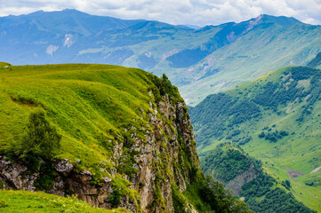 Naklejka premium It's Beautiful nature of the mountains and hill in summer