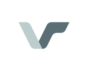 VR letter monogram logo template
