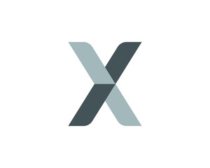 Letter X logo template vector