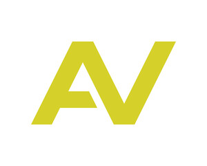 AV letter monogram logo template