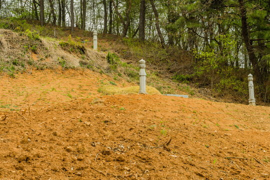  Freshly Dug Grave Site