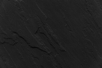 Dark grey black slate texture in natural pattern with high resolution for background and design art work. Black stone wall