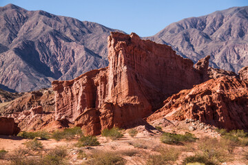 Different shapes in the mountains due to erosion by the wind and the elements.