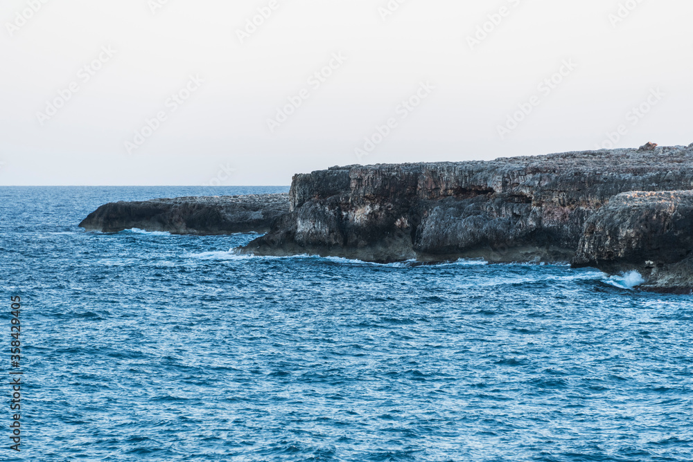 Wall mural Sea and cliffs landscape in Cala Morlanda, Majorca