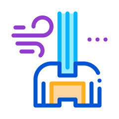 windshield window glass icon vector. windshield window glass sign. color symbol illustration