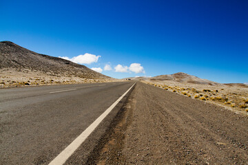 Different shapes and colors in the mountains due to erosion by the wind and the elements.