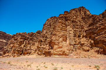 It's Desert of the Wadi Rum, The Valley of the Moon, southern Jordan.