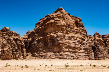 Fototapeta premium It's Desert of the Wadi Rum, The Valley of the Moon, southern Jordan.