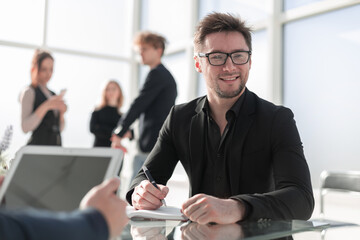 Close up business man signing contract making a deal, classic bu