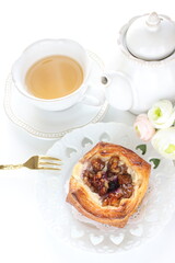 dried fig and walnut Danish pastry for breakfast