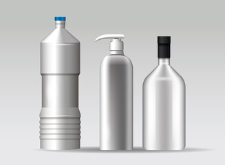 set of materials and styles bottles products