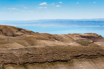 It's Dead sea and the hills of Jordan