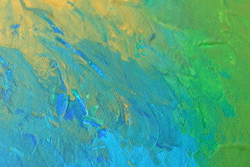 Abstract colorful artwork as background, closeup view