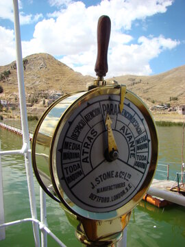 Schiffstelegraf auf der SS Yavari (Baujahr 1862) bei Puno im Titicacasee