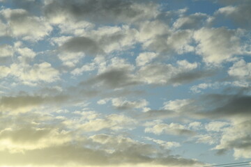blue sky with clouds