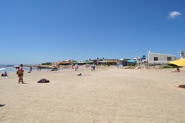 CABO POLONIO, URUGUAY - JANUARY 18, 2017: General view of the beach in Cabo Polonio, Rocha, Uruguay