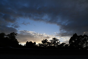 Spring sunset