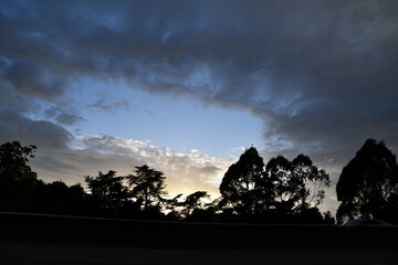 Spring sunset