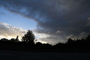 Spring sunset