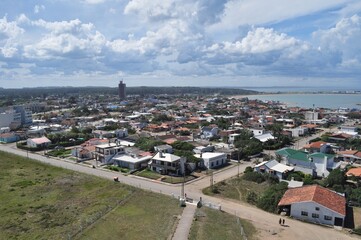 Aerial View of La Paloma Town in Rocha, Uruguay