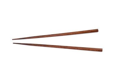 chopsticks isolated on white background