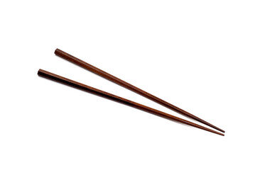 chopsticks isolated on white background